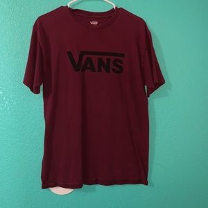 Burgundy Vans shirt
